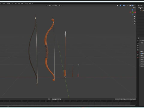 Bows And Arrows 3D Model