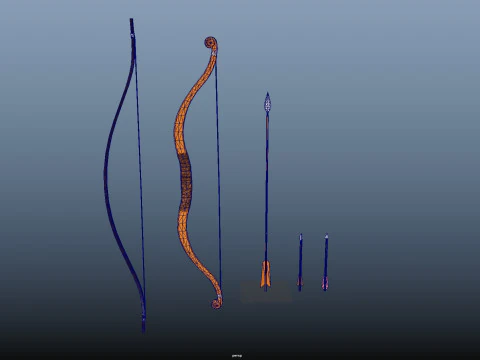 Bows And Arrows 3D Model