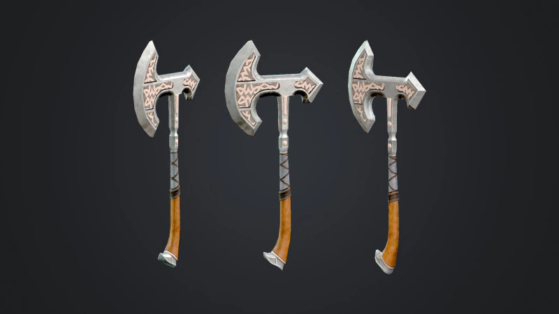 Axe 3D Model .c4d .max .obj .3ds .fbx .stl .blend 