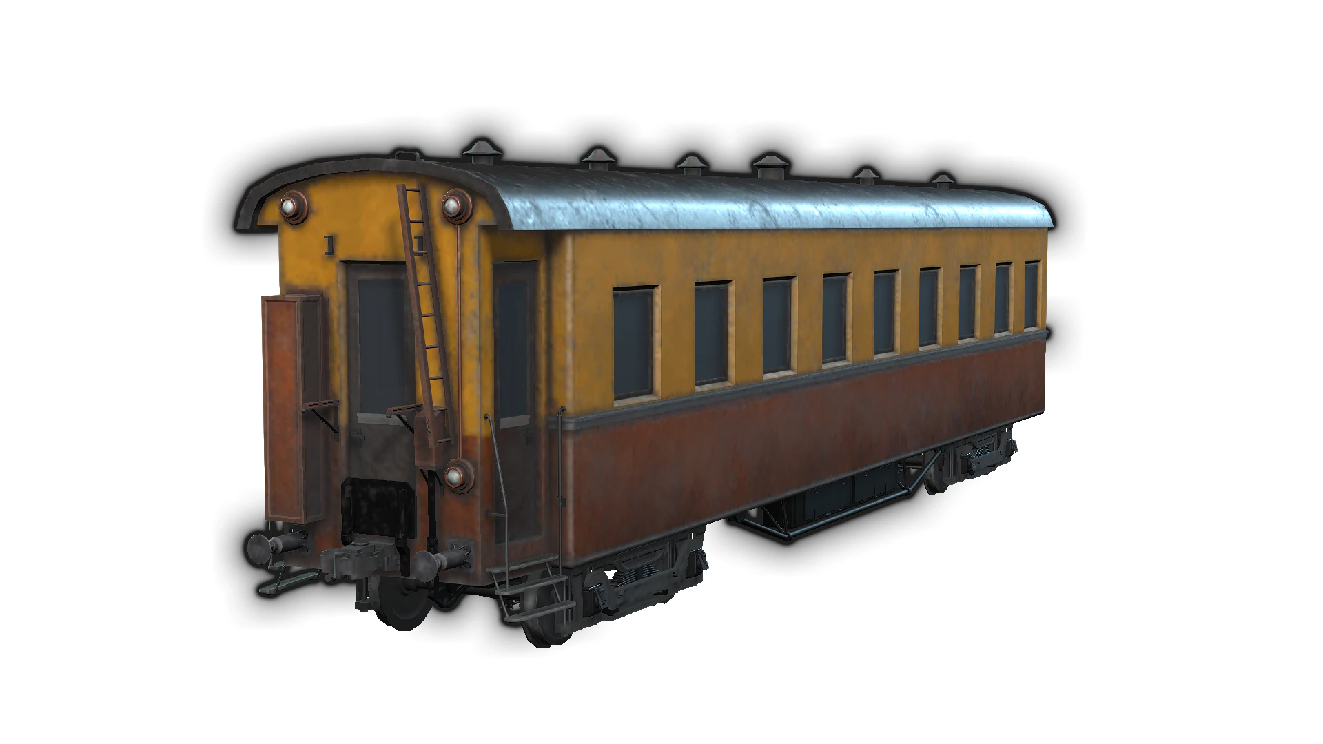 Coach Vagon 3D Model .c4d .max .obj .3ds .fbx .stl .blend 