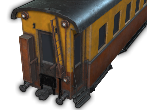 Coach Vagon 3D Модель