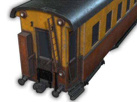 Coach Vagon 3D Model