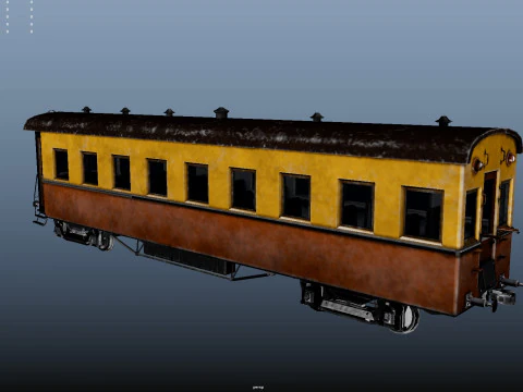 Coach Vagon 3D Model