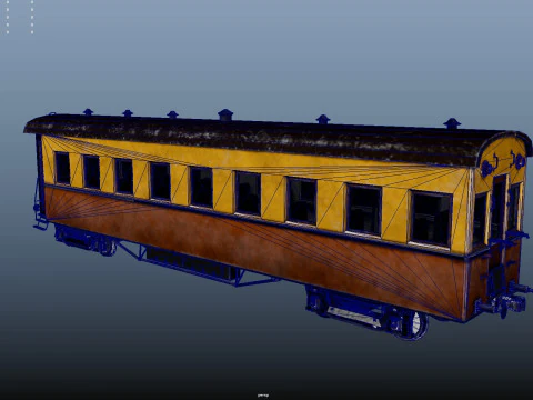 Coach Vagon 3D Model