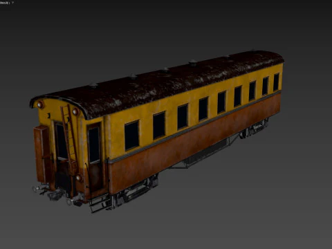 Coach Vagon 3D Model