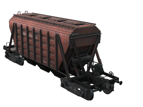 Hopper Vagon 3D Model