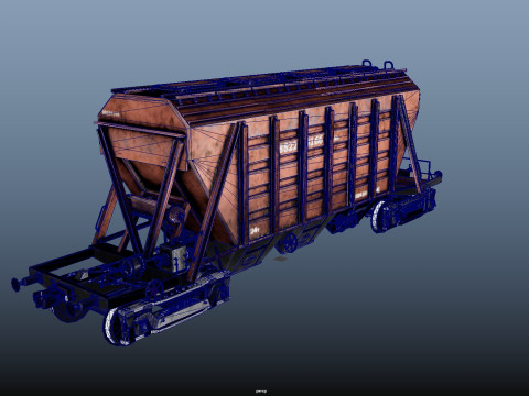 Hopper Vagon 3D Модель
