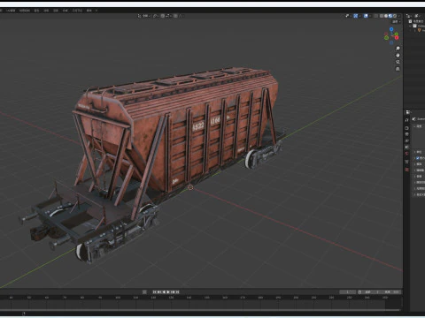 Hopper Vagon 3D Model