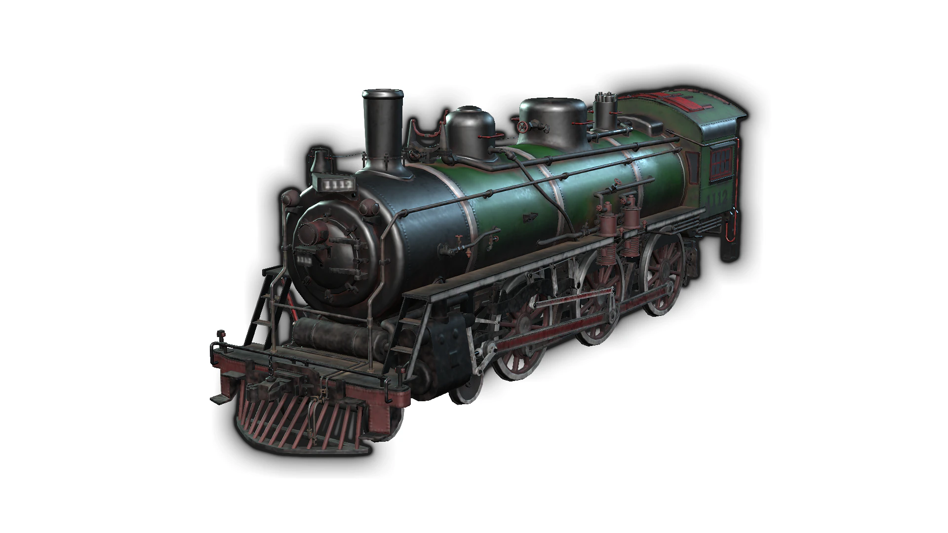 Locomotive 3D Model .c4d .max .obj .3ds .fbx .stl .blend 
