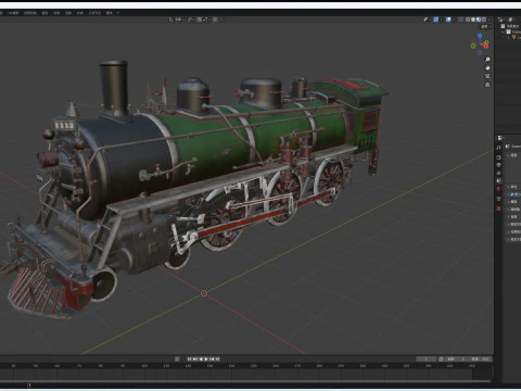 Locomotive 3D Model