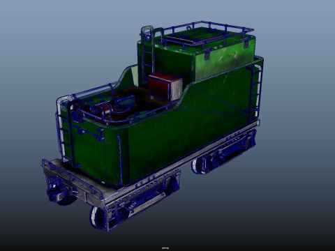 Tender Vagon 3D Модель