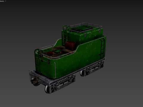 Tender Vagon 3D Модель