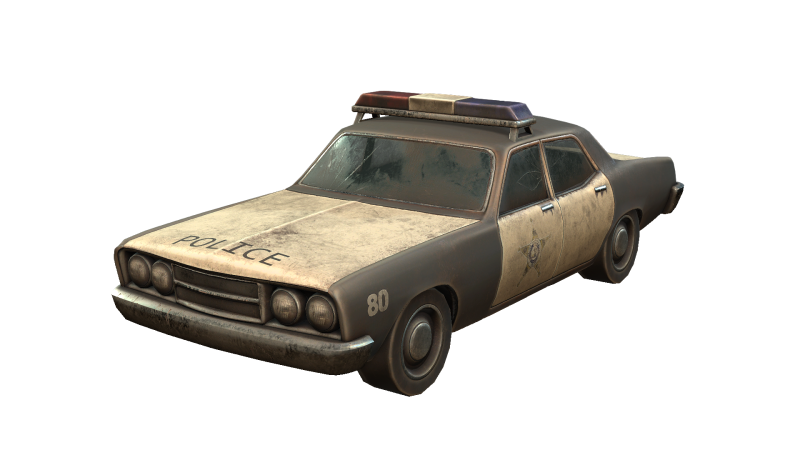 Car Police 3D Model .c4d .max .obj .3ds .fbx .stl .blend 