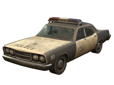coche policia Modelo 3D