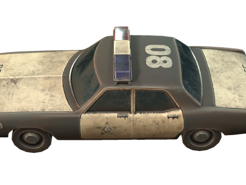 Car Police 3D Model