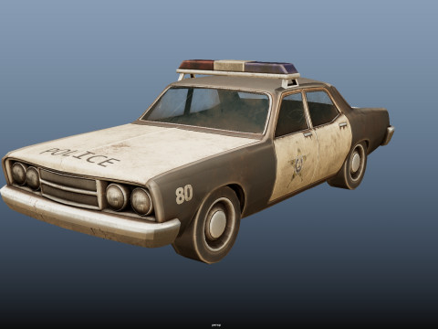 Car Police 3D Model