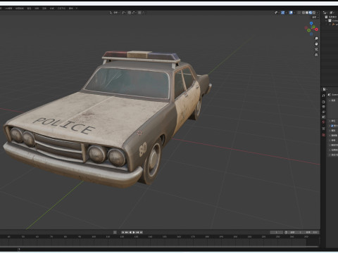 Car Police 3D Model
