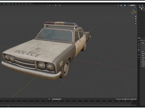 Car Police 3D Model