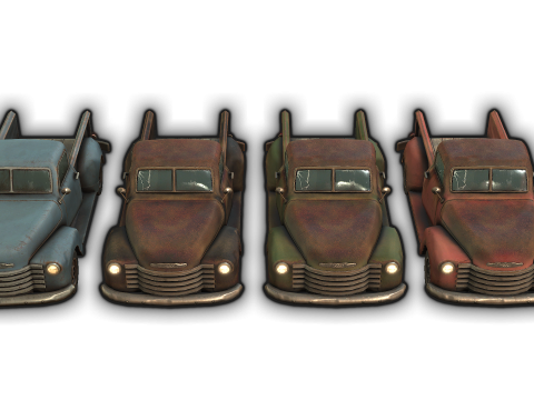 Old Truck 3D 模型