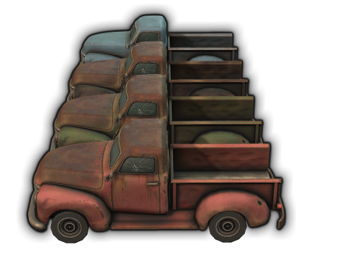 Old Truck 3D 模型