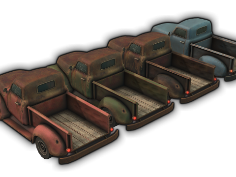 Old Truck 3D 模型