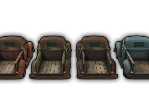 Old Truck 3D 模型