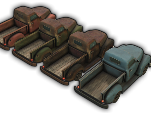 Old Truck 3D 模型
