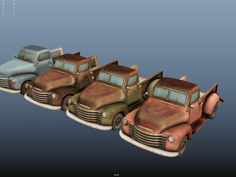 Old Truck 3D 模型