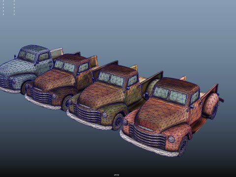 Old Truck 3D 模型