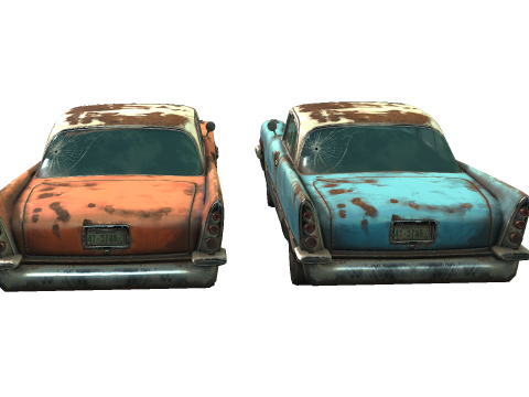 Rusty Car Model 3D
