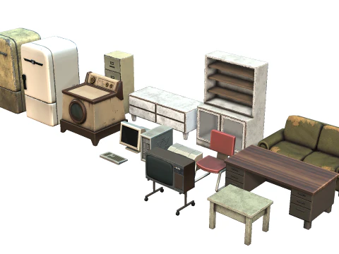 Debris Furniture 3D Model