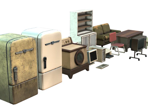 Debris Furniture 3D Model