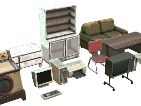 Debris Furniture 3D Model