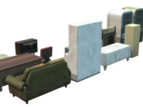 Debris Furniture 3D Model