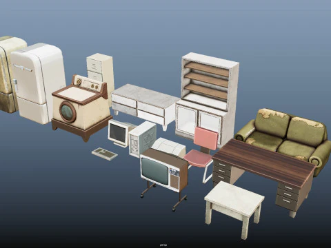 Debris Furniture 3D Model