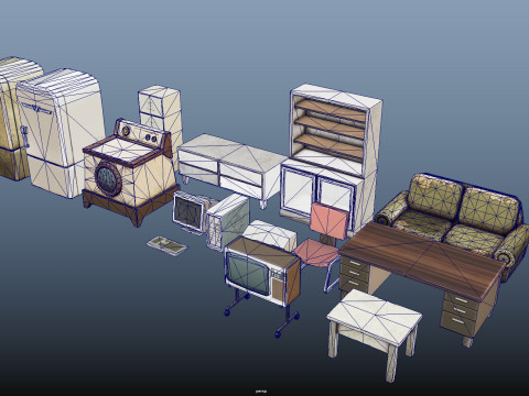Debris Furniture 3D Модель