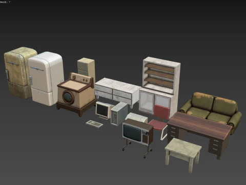 Debris Furniture 3D Model