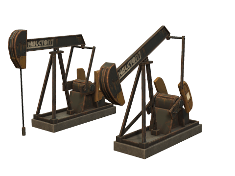 Oil Pumpjack 3D Model