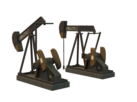 Oil Pumpjack 3D मॉडल