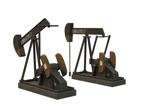 Oil Pumpjack 3D Model