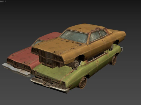 Wreck Stack 3D Model