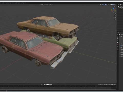 Wreck Stack 3D Model