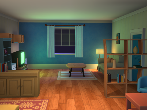 Cartoon House 3D Model