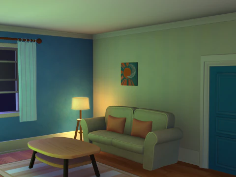 Cartoon House 3D Model