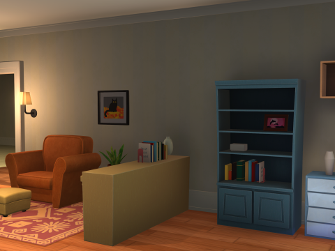 Cartoon House 3D Model