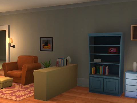 Cartoon House 3D Model