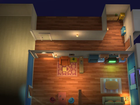 Cartoon House 3D Model