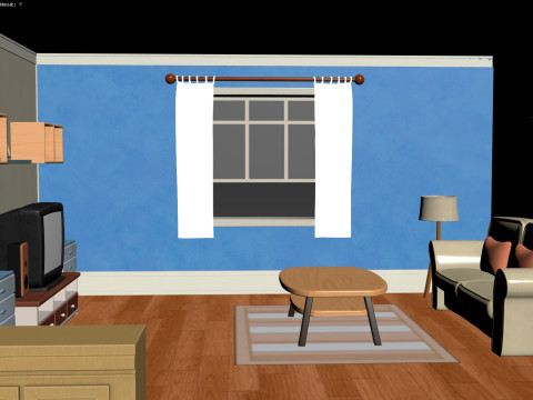 Cartoon House 3D Model