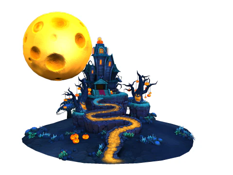 Halloween Castle 3D Model