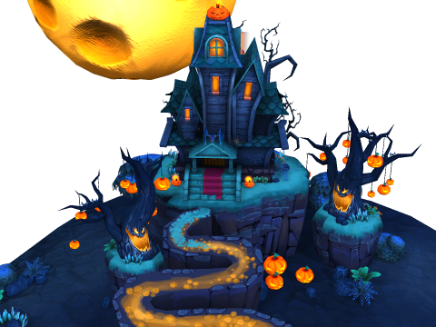 Halloween Castle Modelo 3D